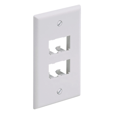 PANDUIT CFP4WH - Placa de Pared Vertical / 4 Puertos Mini-Com / ABS Blanco / 2.75 x 4.5 in / Profundidad 0.85 in | SIERRA STORE