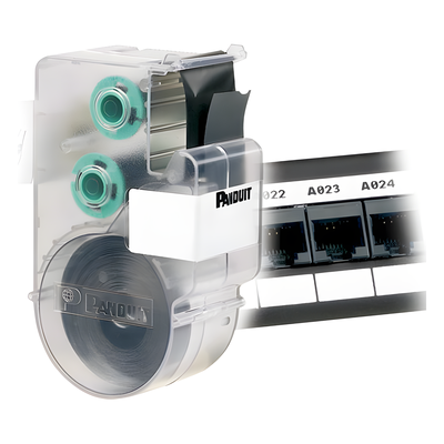 PANDUIT UILS8BW - Casete de Etiquetas / Poliéster No Adhesivo / 6 mm x 7.6 m (24.93 pies) / -23°C a 155°C / TIA/EIA-606-A | SIERRA STORE