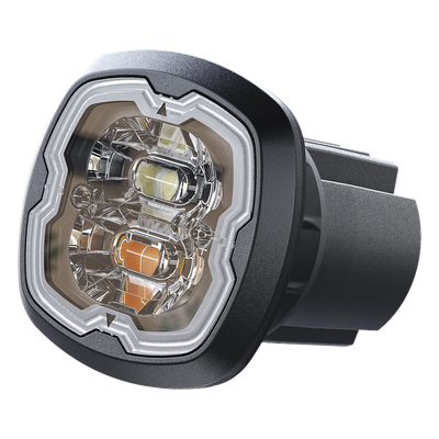 Estrobo Empotrable LED / 6 LED Doble Color / Homologado ECE R65 Clase I / IPX7 / 12-24 VCD / Sincronización hasta 20 Unidades | SIERRA STORE