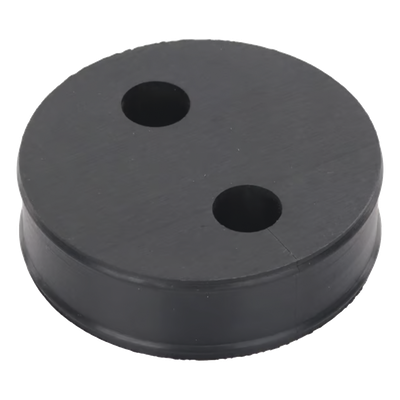 Inserto de Caucho / 2 Orificios 1/2 in / Diámetro 85 mm (3.34 in) / Grosor 25.4 mm (1 in) / EPDM / Hermético | SIERRA STORE