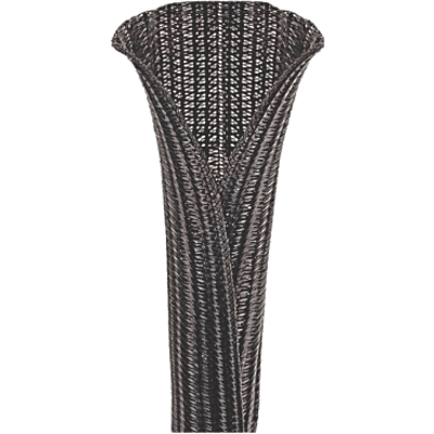 PANDUIT SE125PS-LQR0 - Funda expandible trenzada / 1.25 in / 10.5-14.1 mm ID-OD / 75 ft / -40 a 50°C / PET / negra | SIERRA STORE