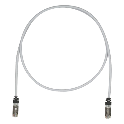 PANDUIT STP6X3MIG - Patch Cord / Cat6A / S/FTP Blindado / 26 AWG / 3 m (9.84 ft) / CM/LSZH / PoE++ / Gris | SIERRA STORE