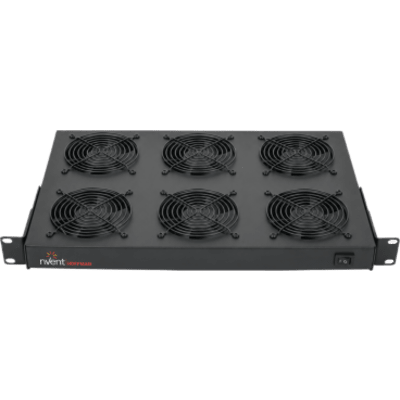 Charola con Ventiladores para Rack 19 in (48.3 cm) / 1U / 6 Ventiladores / 90W / 100-120V AC / Acero Negro RAL 9005 | SIERRA STORE