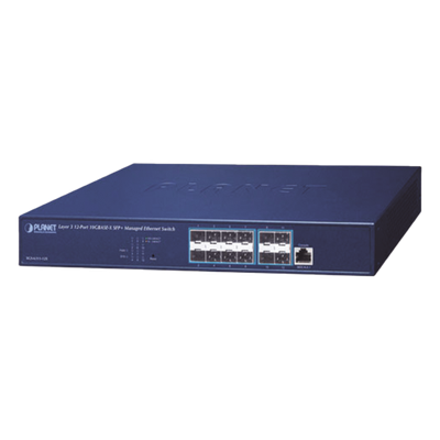 Switch Administrable Capa 3 / 12 Puertos SFP+ 10G / CPU MIPS 800 MHz / 1U Rack / 30.2W | SIERRA STORE