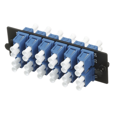 PANDUIT FAP12WBUDLCZ - Placa Acopladora de Fibra Óptica / 12 Conectores LC Duplex / 24 Fibras Monomodo OS1/OS2 / Zirconia Cerámica / | SIERRA STORE