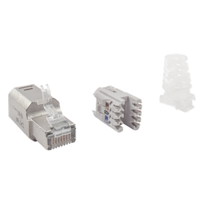 SIEMON ZP1-6AS-00S - Conector RJ45 Cat6A Blindado / Terminación en Campo / 10 Gbps / Sin Clip Protector / UL 2043 Plenum | SIERRA STORE