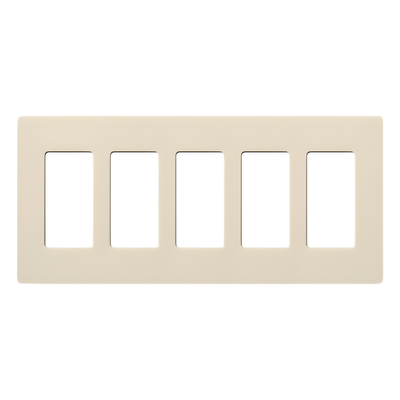 Placa de pared / 5 espacios / Color almendra / Diseño modular / Línea de controles Lutron | SIERRA STORE