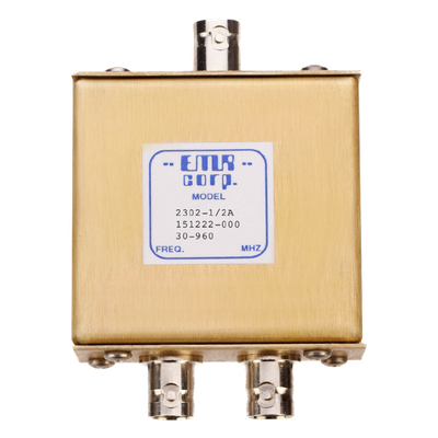 Divisor de Potencia de 2 Vías / 30-960 MHz / 0.5 W / BNC Hembra / 1.1 x 2.2 x 3.3 pulgadas | SIERRA STORE