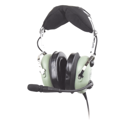 Auriculares de Aviación / Atenuación Pasiva NRR 23 dB / Micrófono Electret M-7A / Cable Bobina 5' (1.5 m) / Conector U-174/U / | SIERRA STORE