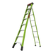 Escalera Combinada 3 en 1 / Fibra de Vidrio / 2.44 m (8 ft) / Capacidad 170 kg (375 lb) / Almohadilla Giratoria / No Conductora | SIERRA STORE