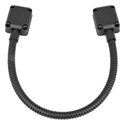 Loop Pasacable / Acero Inoxidable / 40 cm (1.3 ft) / Tapas de Aluminio / Control de Acceso / Negro | SIERRA STORE