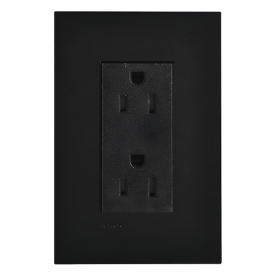 Tomacorriente dúplex / 15 A / 125 V~ 60 Hz / resistente a manipulaciones / placa incluida / New Architectural / agrupable con | SIERRA STORE