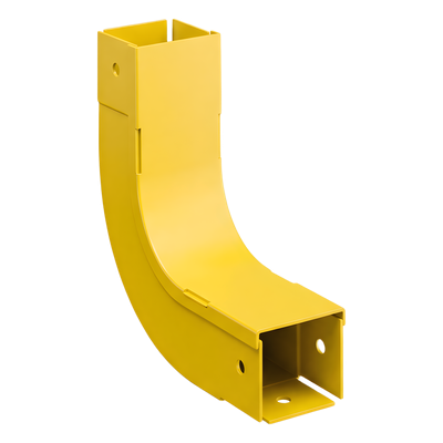 PANDUIT FIVRA2X2LYL - Bajada Vertical Interior 90° / Radio de Curvatura 50.8 mm / Altura 176.3 mm / Canaleta 2x2 / PC/ABS / Amarillo | SIERRA STORE