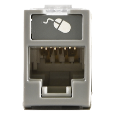 SIEMON U5-H04NS - Jack de Cobre Cat5e / UTP / Montaje Híbrido Plano y Angulado / Terminación T568A/B / UL94 V-0 / -10 a 60°C | SIERRA STORE