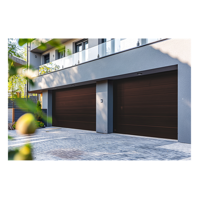 ACCESSPRO GARAGE-97B - Puerta de Garage D / Alta calidad / 9x7 pies / 1 3/4" Aislante Termico / Estilo Americana / Imitacion Madera / | SIERRA STORE