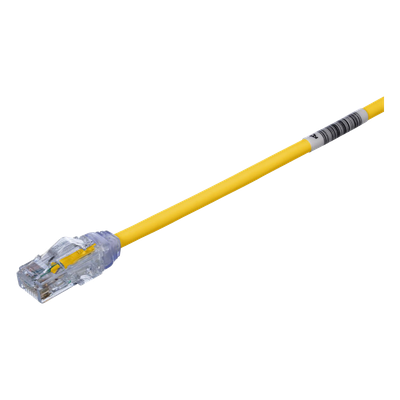 PANDUIT UTP28X1YL - Cable de Parcheo UTP Cat6A / 28AWG / CM-LSZH / 0.3 m (1 pie) / Amarillo | SIERRA STORE
