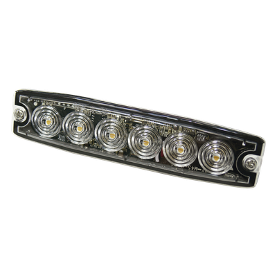 Luz Auxiliar LED / 6 LED / Ámbar / Multivoltaje 12~24 VCD / IP68 / SAE Clase 1 / Perfil Ultra Bajo | SIERRA STORE
