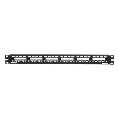 PANDUIT CP24WSBLY - Panel de Parcheo Modular / 24 Puertos / 1UR / Plano / Totalmente Blindado / Acero Inoxidable | SIERRA STORE