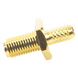 Conector SMA Hembra Inverso de Chasis en D Plano, Anillo Plegable para Cable RG-142/U, Oro/ Oro/ Teflón. | SIERRA STORE