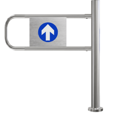 ACCESSPRO XT-SG-76R - Torniquete de Cortesía Manual Para Montaje al lado Derecho del Carril  / Acero Inoxidable 201 / Cepillado / Un | SIERRA STORE