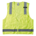 Chaleco de seguridad reflectante / Talla XL / ANSI/ISEA 107-2015 Tipo R Clase 2 / Pecho 44''-50'' (111,8-127 cm) / Amarillo alta | SIERRA STORE