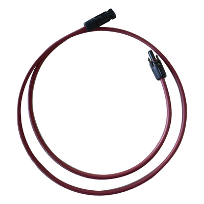 Cable Fotovoltaico, 1 m, Rojo, Calibre 10 AWG con Terminal MC4-M en ambos extremos | SIERRA STORE