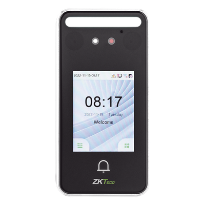 Terminal de Control de Acceso Facial / 500 Rostros / 3,000 Tarjetas / Pantalla 2.4" / IP65 / CPU Dual Core 1.2 GHz / 256 MB RAM / | SIERRA STORE