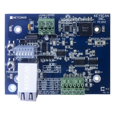 Convertidor RS232 a TCP/IP / 12 VDC / 30 m / RJ45 10/100 Base-T / 5 a 70 °C / 3.031' x 3.896' | SIERRA STORE