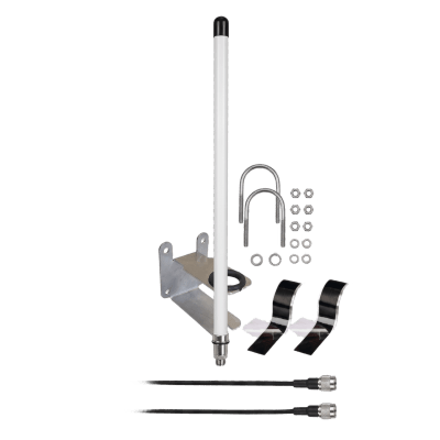 Antena LoRa / 6 dBi / 863-928 MHz / Dipolo Colineal / IP67 / Viento 240 km/h (150 mph) / Cable 1 m (3.28 ft) | SIERRA STORE