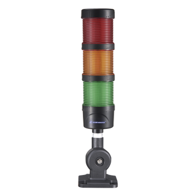 Torre LED Indicadora de Estado / 3 Niveles / Rojo Ámbar Verde / Buzzer 85 dB / 24 VCD / IP53 | SIERRA STORE