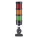 Torre LED Indicadora de Estado / 3 Niveles / Rojo Ámbar Verde / Buzzer 85 dB / 24 VCD / IP53 | SIERRA STORE