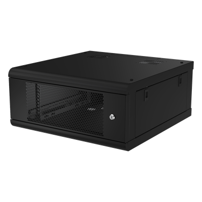 Gabinete de Pared / Puerta Perforada / 4U / 19 in / 635 mm (2.08 ft) Profundidad / Acero Reforzado | SIERRA STORE
