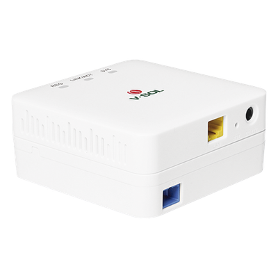 ONU Bridge EPON/GPON / 1 Puerto SC/UPC / 1 Puerto LAN Gigabit / Roseta Integrada / 91x91x41 mm / 4W | SIERRA STORE