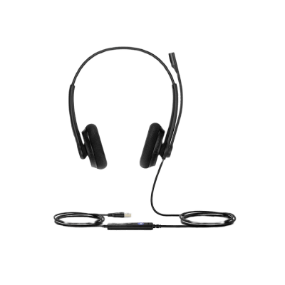 Diadema USB Yealink UH34 Lite Dual con Almohadillas Suaves y Certificación Microsoft Teams | SIERRA STORE