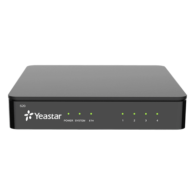 Conmutador IP SIP / 20 extensiones / 10 llamadas simultáneas / 2 puertos FXO analógicos | SIERRA STORE