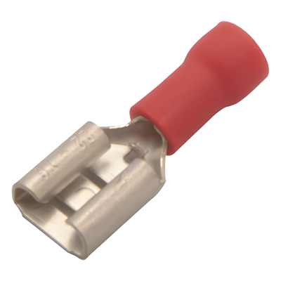 Terminal Hembra Aislada / 0.250 pulgadas / 22 - 16 AWG / Push-On / Paquete 25 piezas | SIERRA STORE