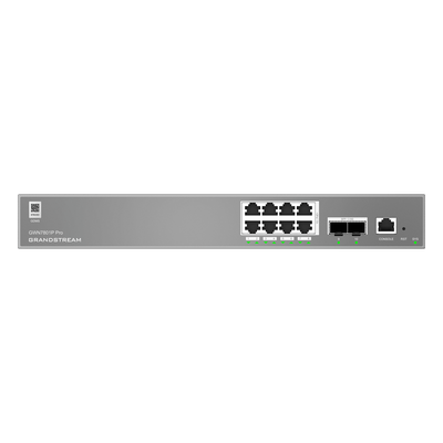Switch Administrable L2++ / 8 Puertos Gigabit PoE 120W / 2 Puertos 2.5G SFP / 26 Gbps / Gestión Cloud / VLAN 4K | SIERRA STORE