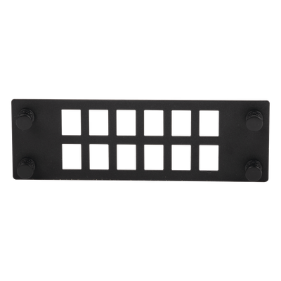 PANDUIT FPONEAP12 - Placa para Adaptadores de Fibra Óptica / 12 Posiciones / Compatible con Gabinetes FPONE3 y FPONE4 / 4.53' x 41.6' | SIERRA STORE