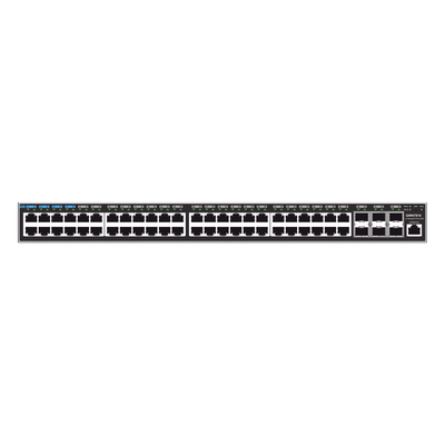 Switch Capa 3 Administrable / 48 Puertos Gigabit + 6 SFP+ 10G / Conmutación 216 Gbps / Montaje Rack 1U | SIERRA STORE