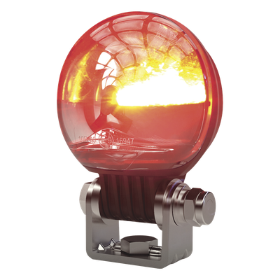 Luz de Seguridad para Montacargas / Haz Rojo Sólido 180° / 12-80 VDC / 100 Lúmenes / IP Resistente Industrial | SIERRA STORE