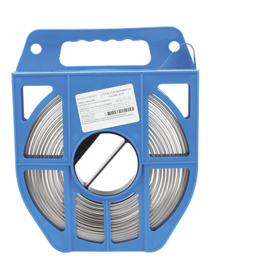 LINKEDPRO BY EPCOM LP-SSB-58-V2 - Fleje de Acero Inoxidable / 5/8 pulgadas / 0.70 mm / 30.5 m (100 ft) / Tensión 6.1 kN / Bobina 2.76 | SIERRA STORE