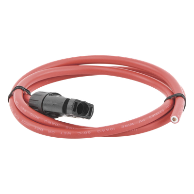 Cable Fotovoltaico / 1 m (3.28 ft) / 10 AWG / MC4-M / Rojo | SIERRA STORE