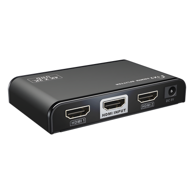 Divisor (Splitter) HDMI 4K de 1 entrada a 2 salidas / Soporta 4K×2K / HDMI 2.0 /  HDCP 2.2 / HDMI 3D / Longitud del cable de Entrada | SIERRA STORE