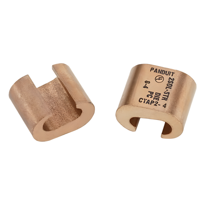 PANDUIT CTAP2-2-X - Conector de Compresión Tipo C / 2 AWG / Cobre Alta Conductividad / UL 467 y UL 486A / Aplicación Utility y Ground | SIERRA STORE