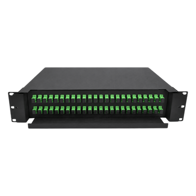 ODF para Rack 19" / 48 Empalmes / 48 Acopladores SC/APC / 48 Pigtails SC/APC / 2 UR | SIERRA STORE