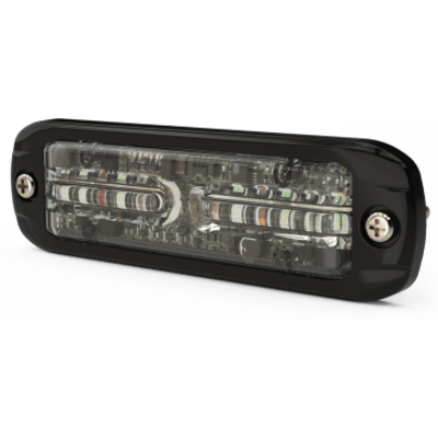 Lux Auxiliar de 12 LED, Rojo/Blanco, Lente Transaprente, Bisel Negro | SIERRA STORE