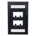 PANDUIT CFPE4BLY - Placa de Pared Vertical / 4 Puertos Mini-Com / Con Espacio para Etiquetas / 2.75 x 4.5 pulg. / Perfil Elevado / | SIERRA STORE