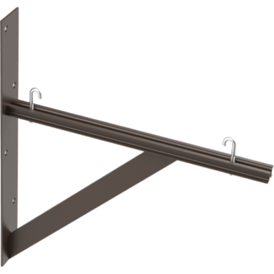 Kit de Soporte Triangular a Pared, Para Escalerillas de 12 y 18 in (30.5 y 45.7 cm) de Ancho, de Acero, Color Negro | SIERRA STORE