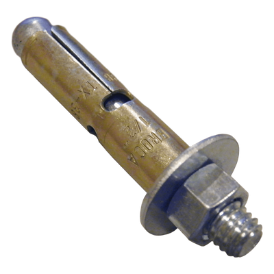 Taquete de Expansión / Cuerda 1/4" (6.4 mm) / Largo 2 1/2" (63 mm) / Carga Tensión 410 kg / Broca 3/8" (10 mm) / Norma GSA FF-S-325 | SIERRA STORE