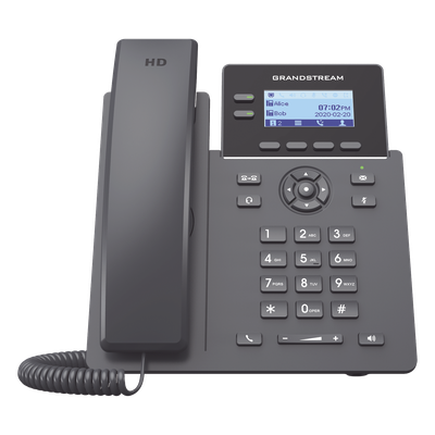 Teléfono IP / 2 Líneas SIP / 4 Cuentas / Codec Opus / IPv4/IPv6 / Pantalla LCD 132x48 | SIERRA STORE